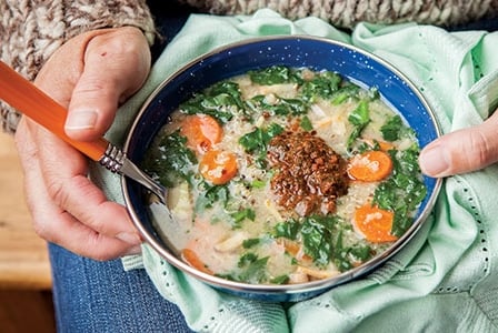 Healthy Soup Recipes-Tri-coloured Quinoa Chowder