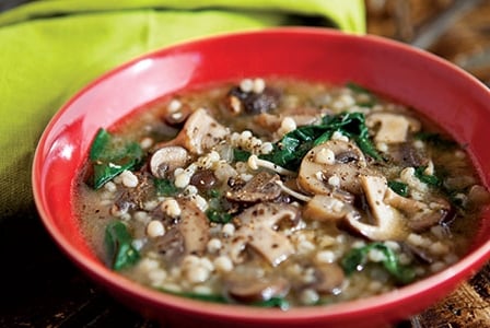 Healthy Soup Recipes-Mushroom and Barley Soup